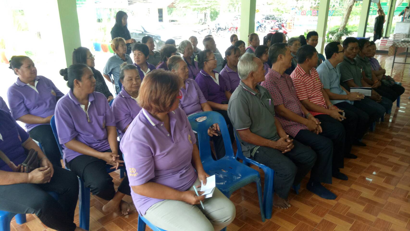 22 พฤษภาคม 2561 ดำเนินการประเมินการพัฒนาการท่องเที่ยวโดยชุมชน ณ กลุ่ม OTOP กระจูด บ้านมาบเหมาชะโอน