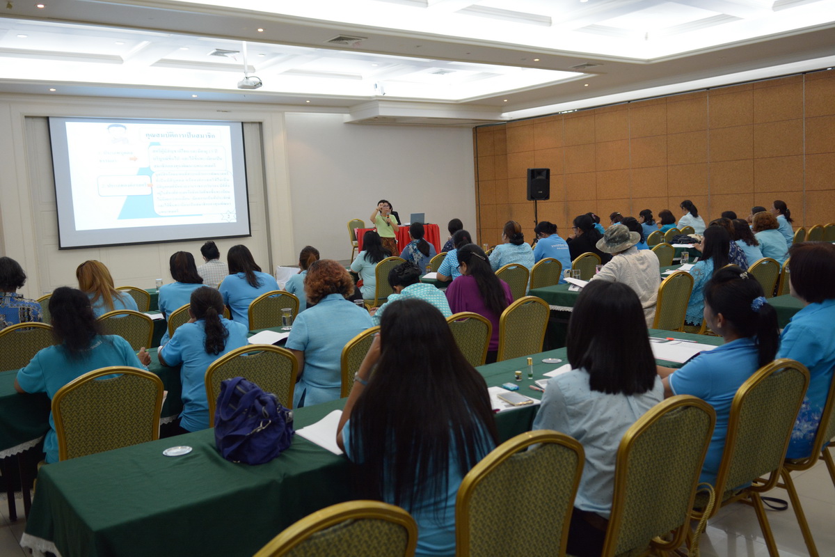 24 สิงหาคม 2561 จัดโครงการส่งเสริมและเพิ่มประสิทธิภาพการจัดทำโครงการขอรับเงินอุดหนุนและเงินทุนหมุนเวียนกองทุนพัฒนาบทบาทสตรีฯ