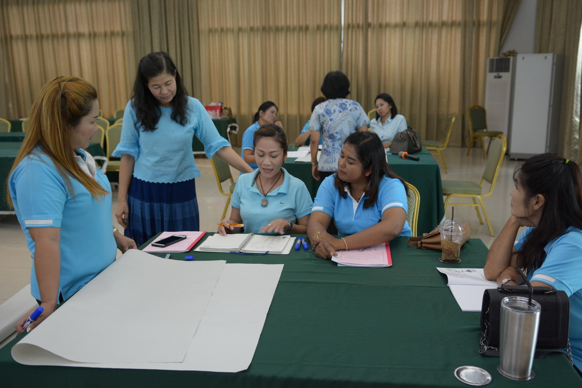 24 สิงหาคม 2561 จัดโครงการส่งเสริมและเพิ่มประสิทธิภาพการจัดทำโครงการขอรับเงินอุดหนุนและเงินทุนหมุนเวียนกองทุนพัฒนาบทบาทสตรีฯ