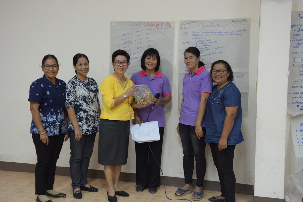 10 กันยายน 2561 จัดโครงการส่งเสริมและเพิ่มประสิทธิภาพการจัดทำโครงการขอรับเงินอุดหนุนและเงินทุนหมุนเวียนกองทุนพัฒนาบทบาทสตรีฯ