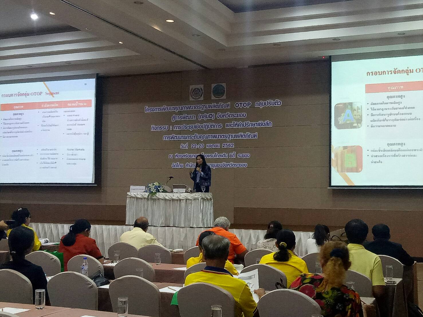 ครงการพัฒนาคุณภาพมาตรฐานผลิตภัณฑ์ OTOP กลุ่มปรับตัวสู่การพัฒนา  (Quadrant D)