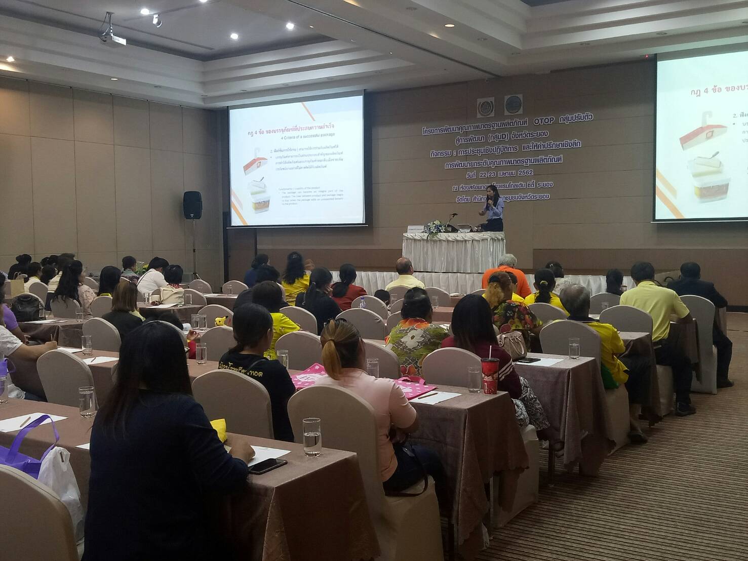 ครงการพัฒนาคุณภาพมาตรฐานผลิตภัณฑ์ OTOP กลุ่มปรับตัวสู่การพัฒนา  (Quadrant D)