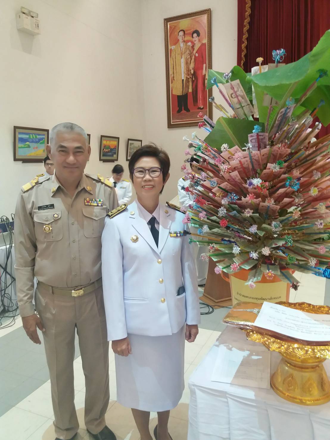 31 มีนาคม 2562 พช.ระยอง ทอดผ้าป่ามหากุศลสมทบกองทุนพัฒนาเด็กชนบทจังหวัดระยอง