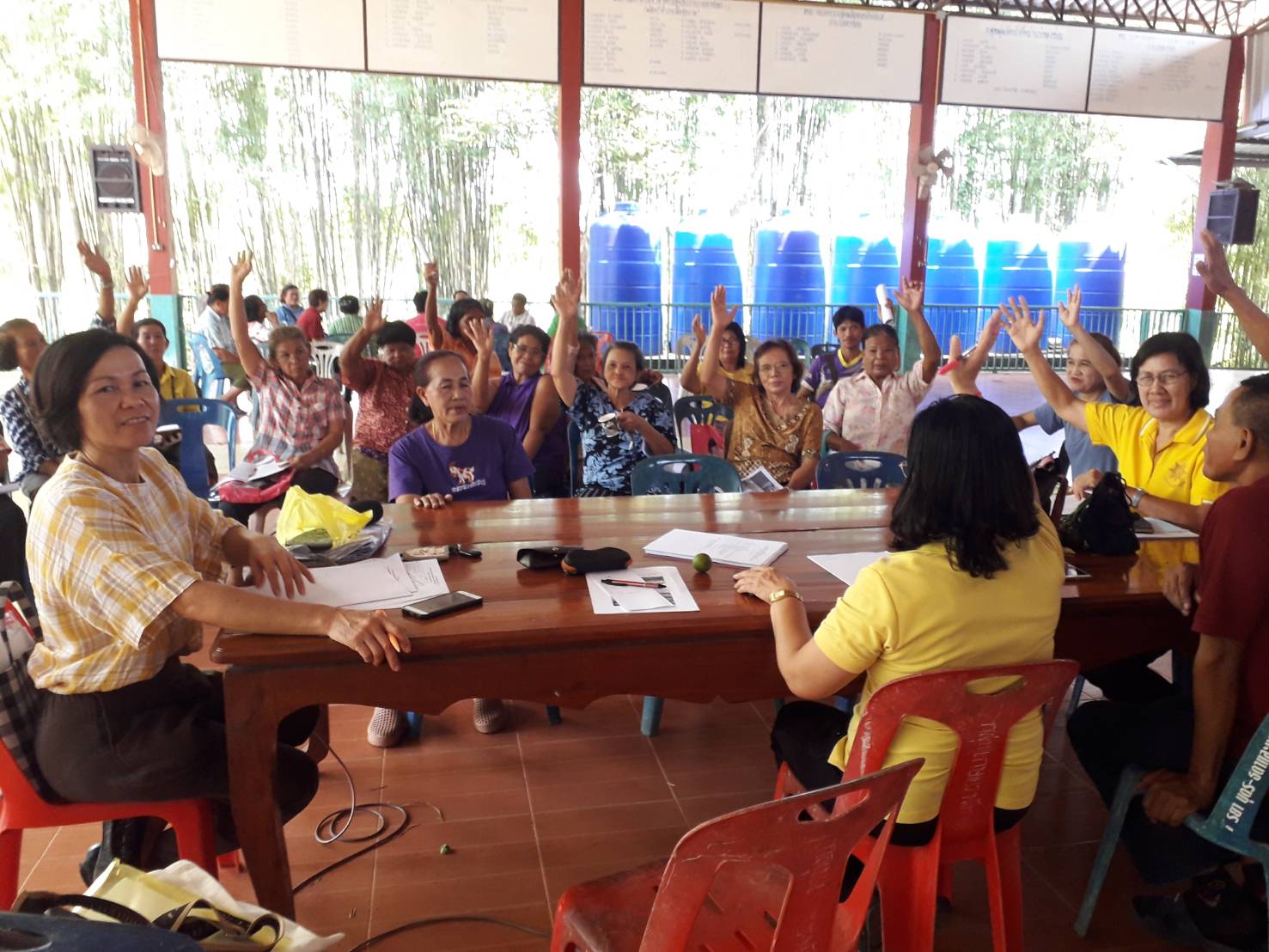 เวทีเรียนรู้สร้างจิตสำนึกการใช้น้ำและแนวทางการพัฒนาอาขีพตามโครงการอาชีพเสริมเพิ่มพลังชุมชน ต้านภัยแล้งจังหวัดระยอง “ชุมชนน้ำดี” ต.พังราด