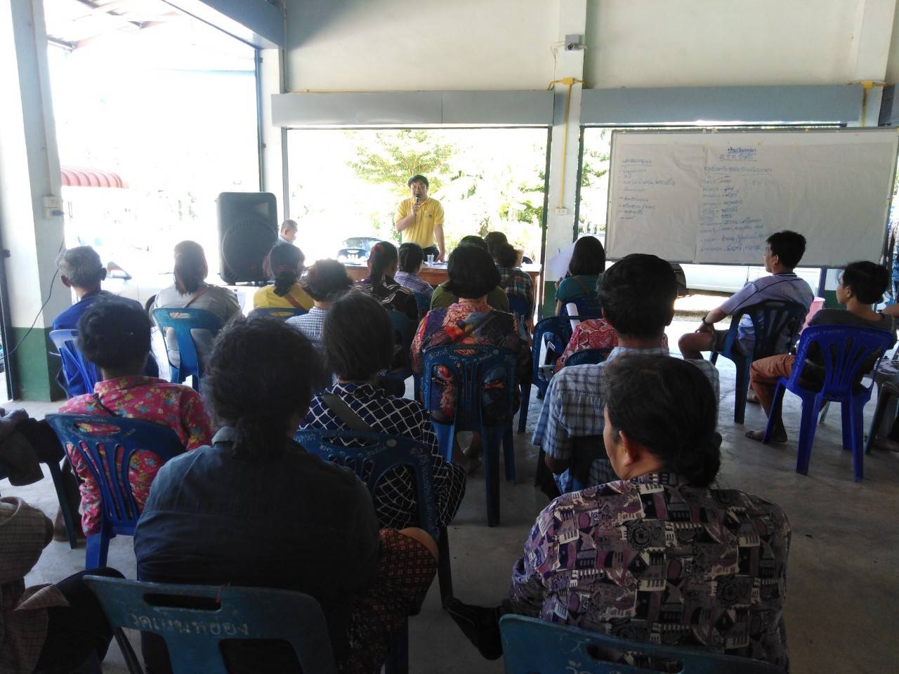 เวทีเรียนรู้สร้างจิตสำนึกการใช้น้ำและแนวทางการพัฒนาอาชีพบ้านเนินหย่อง