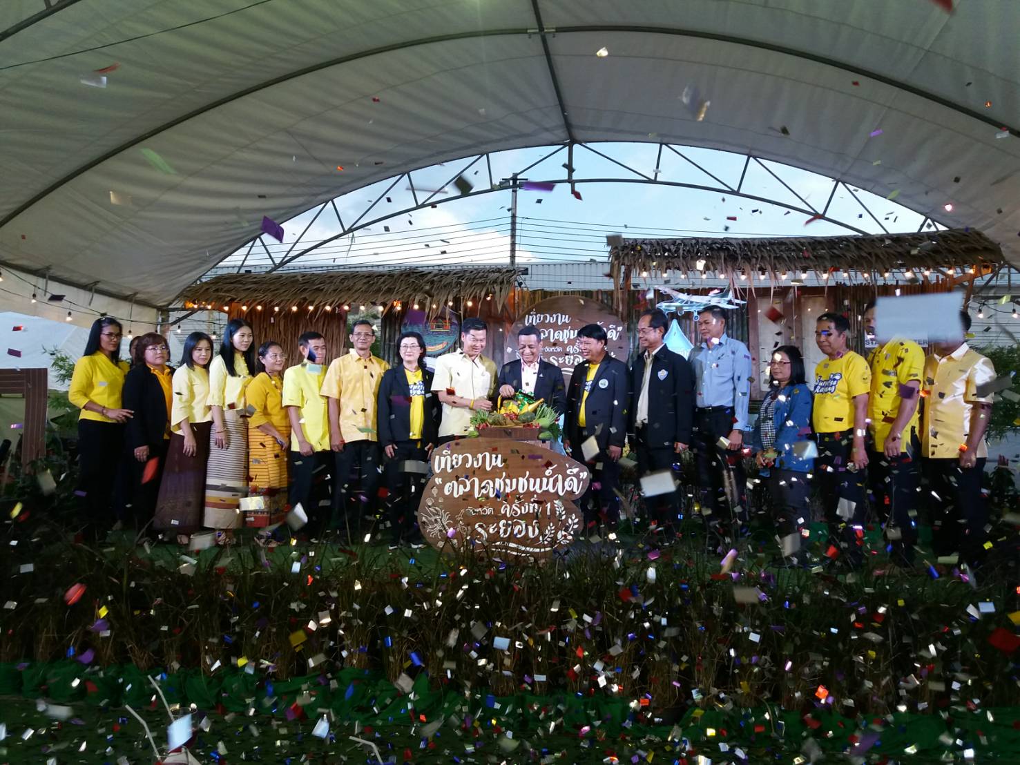 เปิดงานส่งเสริมการตลาด สร้างรายได้ให้ชุมชน “ตลาดชุมชนน้ำดี” ครั้งที่ 1