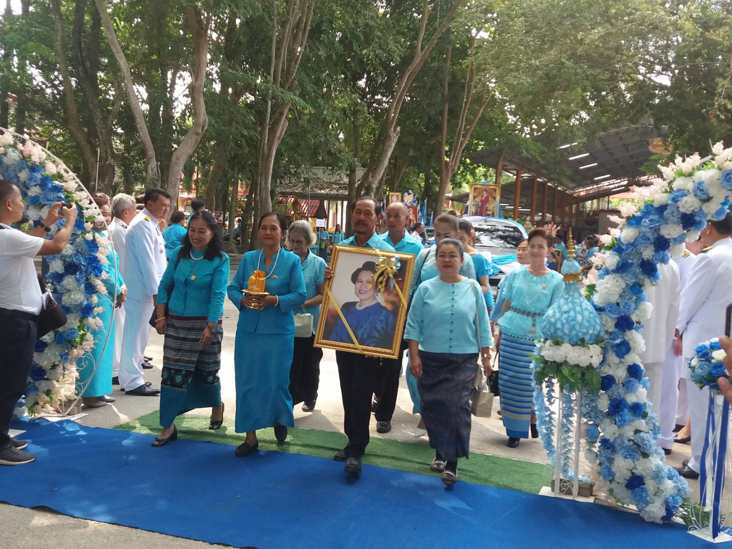 พิธีมอบเงินขวัญถุงกองทุนแม่ของแผ่นดิน และพิธีทอดผ้าป่าสมทบกองทุนแม่ของแผ่นดิน จังหวัดระยอง ประจำปี 2562