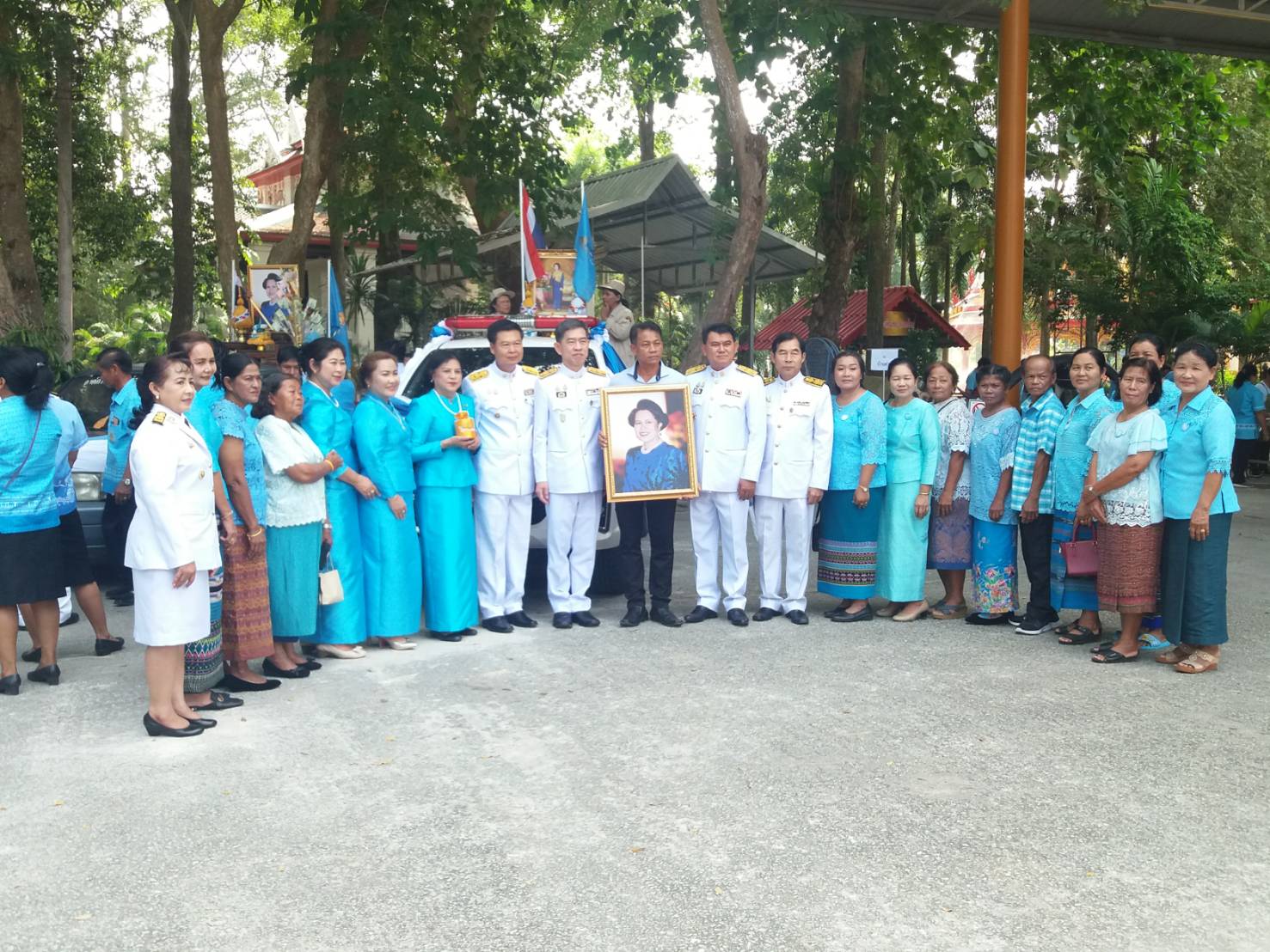 พิธีมอบเงินขวัญถุงกองทุนแม่ของแผ่นดิน และพิธีทอดผ้าป่าสมทบกองทุนแม่ของแผ่นดิน จังหวัดระยอง ประจำปี 2562