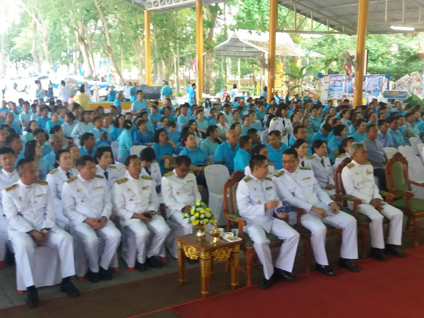 พิธีมอบเงินขวัญถุงกองทุนแม่ของแผ่นดิน และพิธีทอดผ้าป่าสมทบกองทุนแม่ของแผ่นดิน จังหวัดระยอง ประจำปี 2562