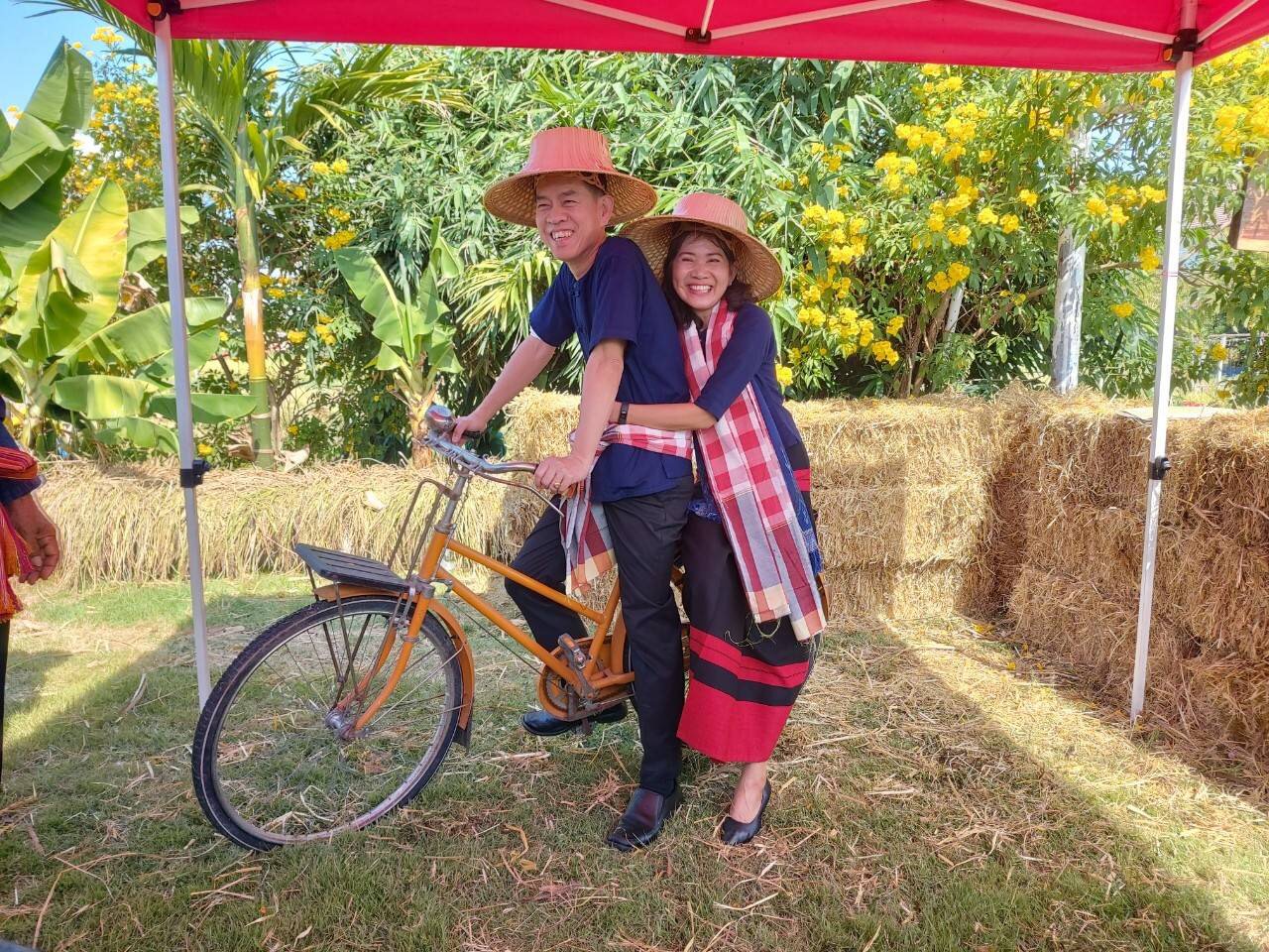 ประเพณีลงแขกเกี่ยวข้าวชุมชนเกาะกก สู่การท่องเที่ยวชุมชน