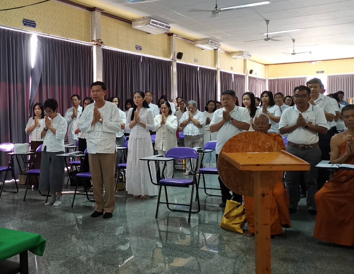 พช.ระยอง จับมือเข้าวัด ร่วมกิจกรรมในโครงการเสริมสร้างจริยธรรม