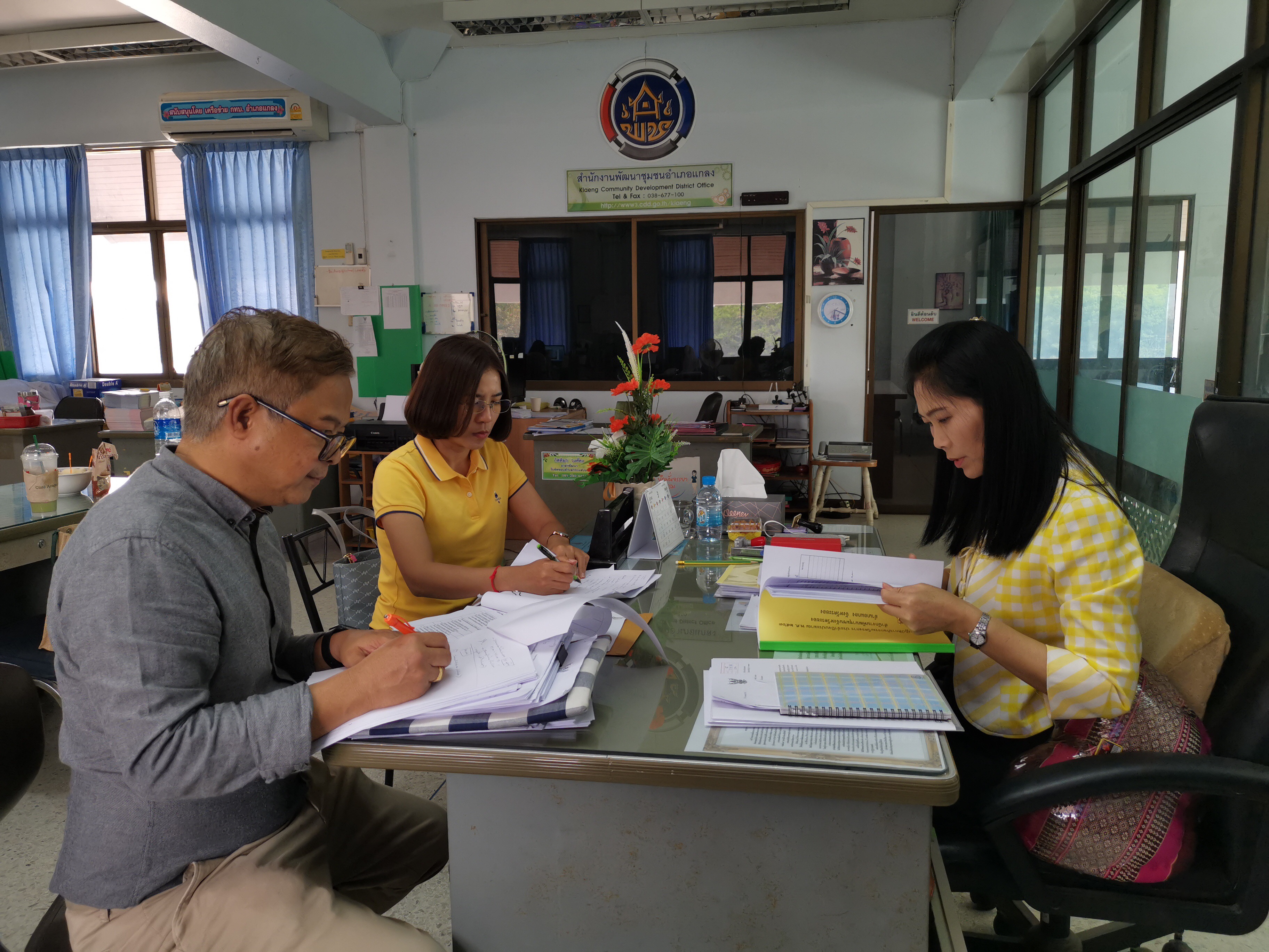 พช.ระยอง นิเทศ/ติดตาม และสนับสนุนการดำเนินงานพัฒนาชุมชนปี 2563