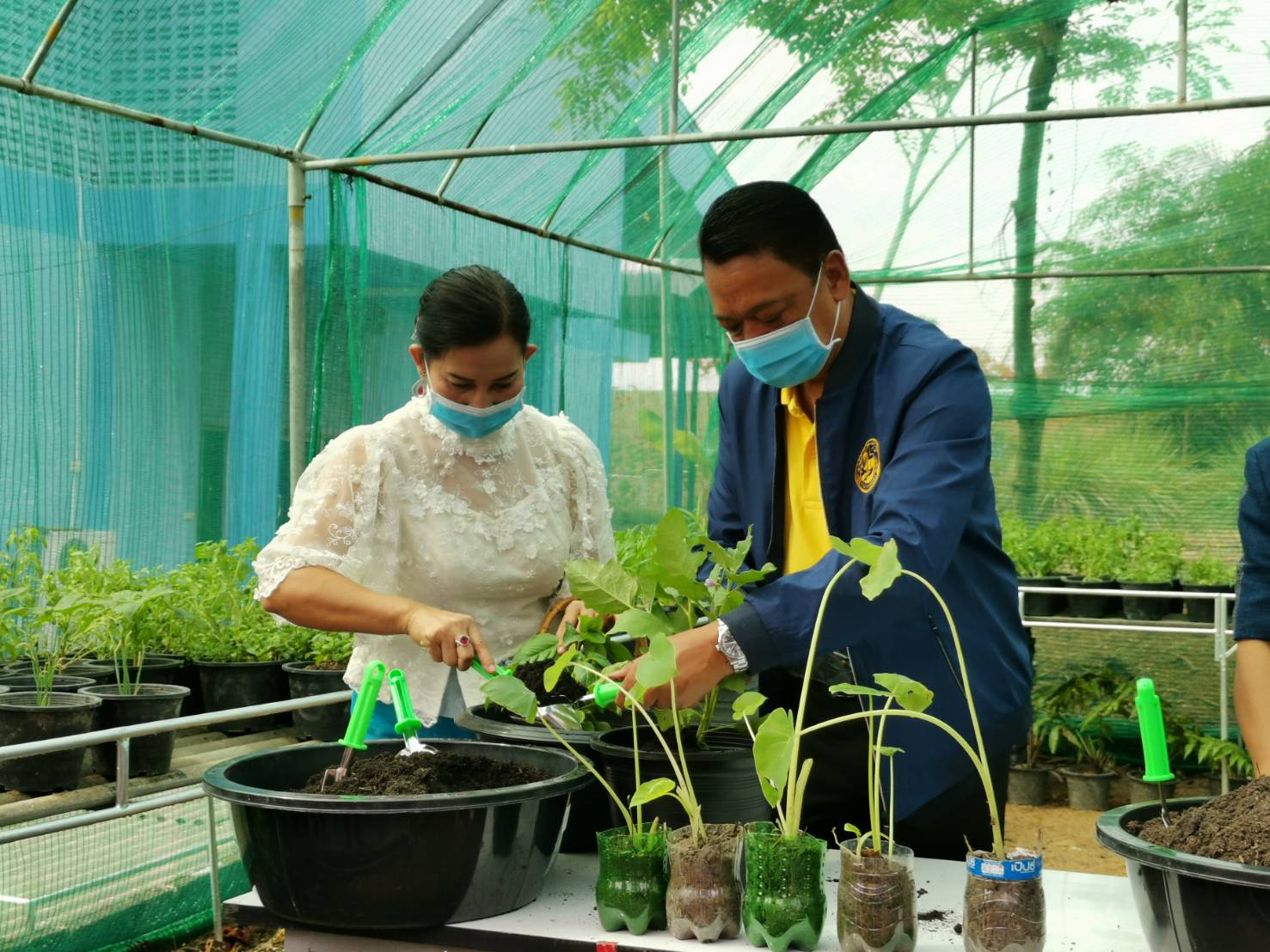 “พช.ระยอง จับมือหน่วยงานภาคี ผู้นำท้องที่ ผู้นำท้องถิ่น ร่วมใจกันปลูกผักสวนครัวบ้านพักนายอำเภอนิคมพัฒนา…ในกิจกรรมผู้นำต้องทำก่อน…ตามโครงการ ปลูกผักสวนครัว สร้างความมั่นคงทางอาหาร”