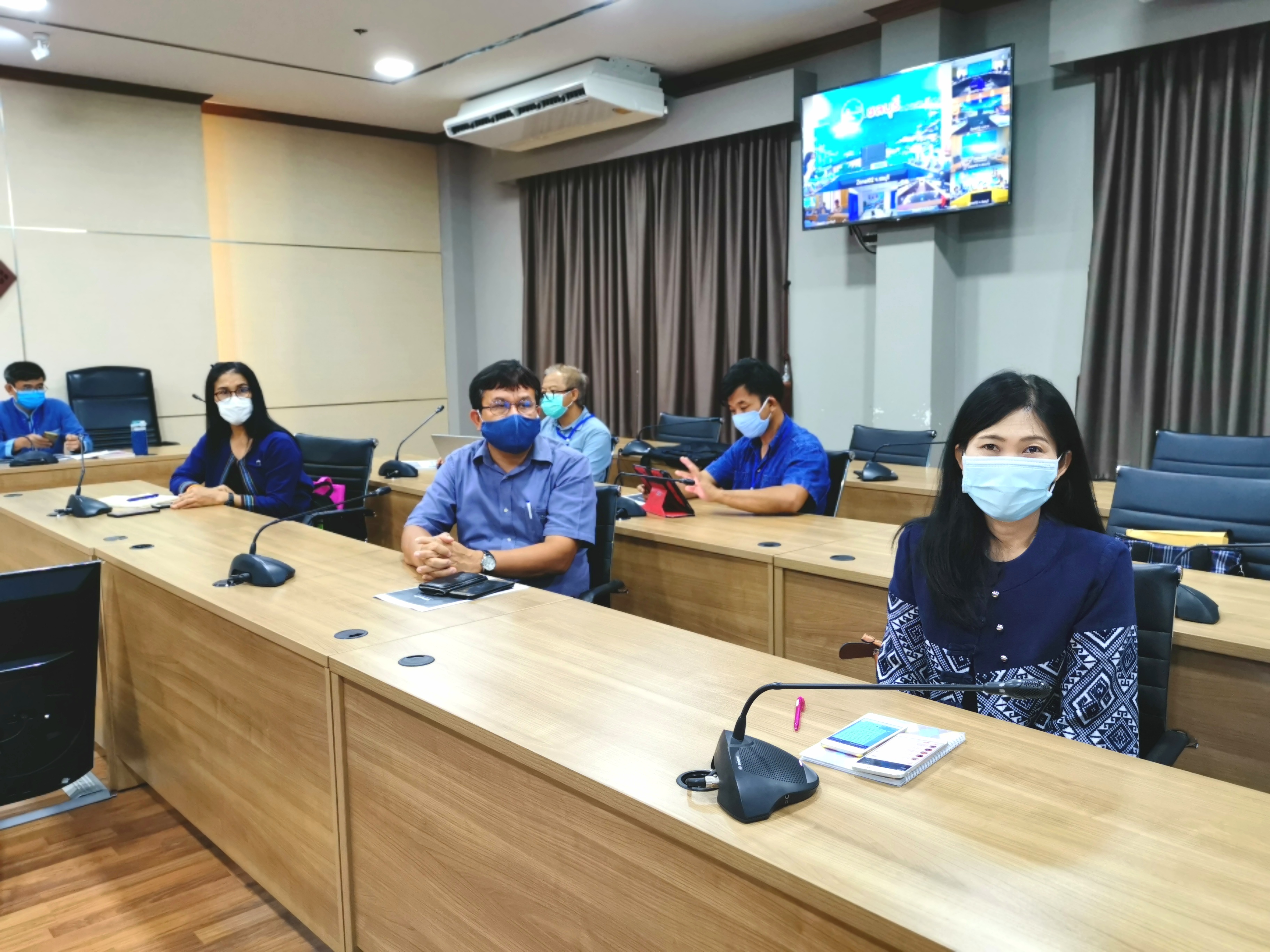 “พัฒนาชุมชนจังหวัดระยอง ประชุมระบบบริหารจัดการข้อมูลการพัฒนาคนแบบชี้เป้า : TPMAP เพื่อการบริหารงานพัฒนาชุมชน ผ่านระบบวีดิทัศน์ทางไกล (Video Conference)”