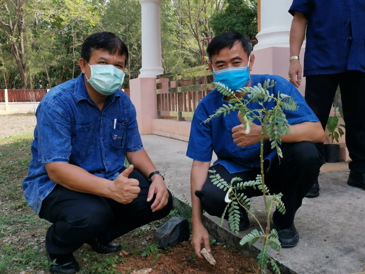 “พช.ระยอง จับมือหน่วยงานภาคี ผู้นำท้องที่ ผู้นำท้องถิ่น ร่วมใจกันปลูกผักสวนครัวบ้านพักนายอำเภอเขาชะเมา…ในกิจกรรมผู้นำต้องทำก่อน…ตามโครงการ ปลูกผักสวนครัว สร้างความมั่นคงทางอาหาร”