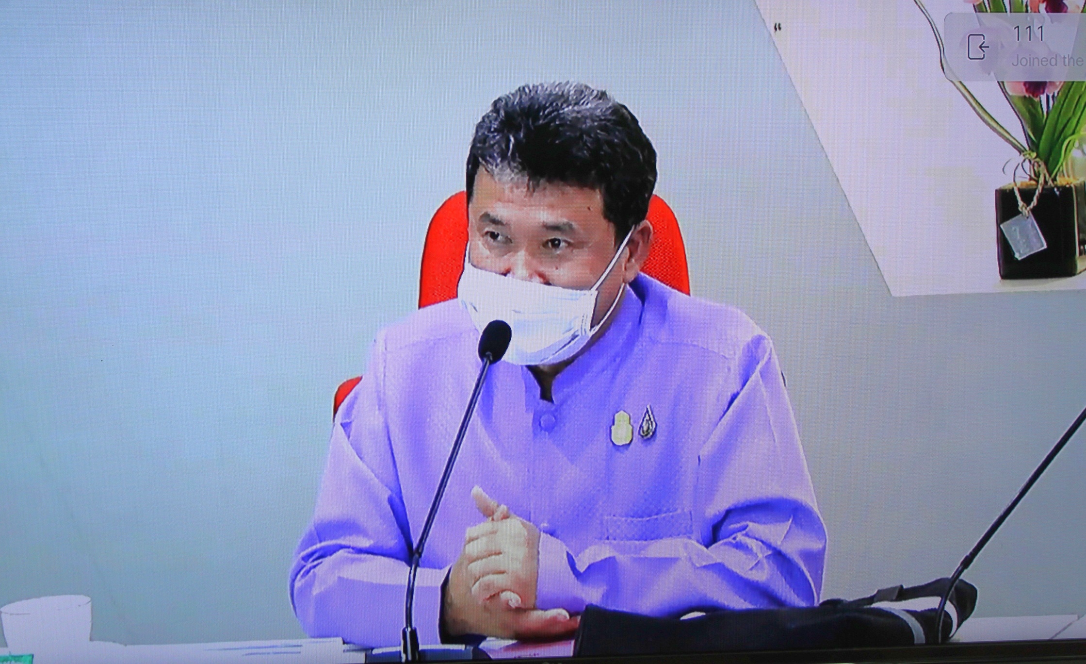 พช.ระยอง​ ร่วมประชุมคณะกรรมการอำนวยการขับเคลื่อนแผนปฏิบัติการ 90 วัน “ปลูกผักสวนครัว เพื่อสร้างความมั่นคงทางอาหาร” ผ่านระบบ Video​ Conference