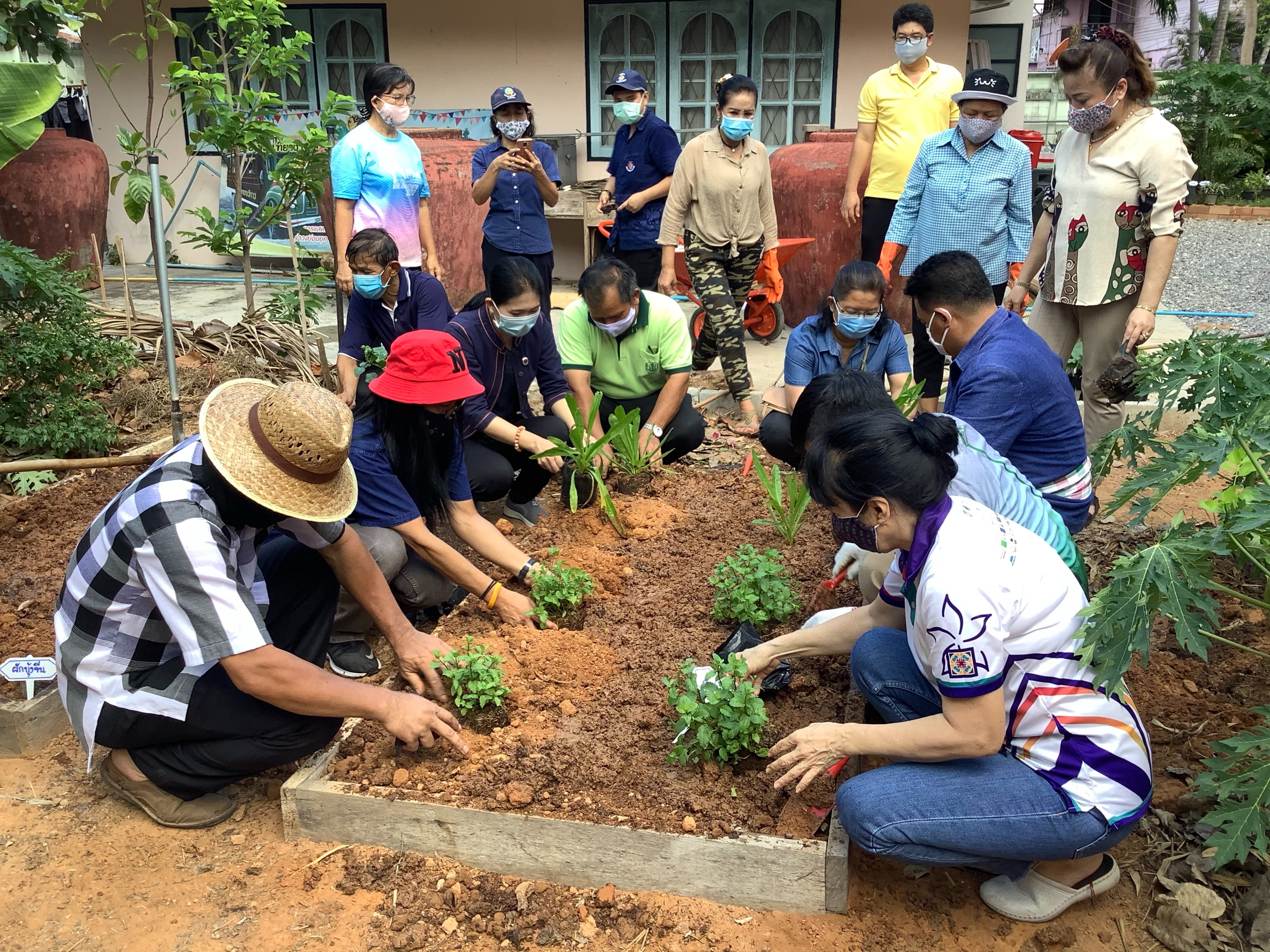 “พช. อ.แกลง  kick off เปิดปฏิบัติการ Quick win ปลูกพืชผักสวนครัว สร้างความมั่นคงทางอาหาร”