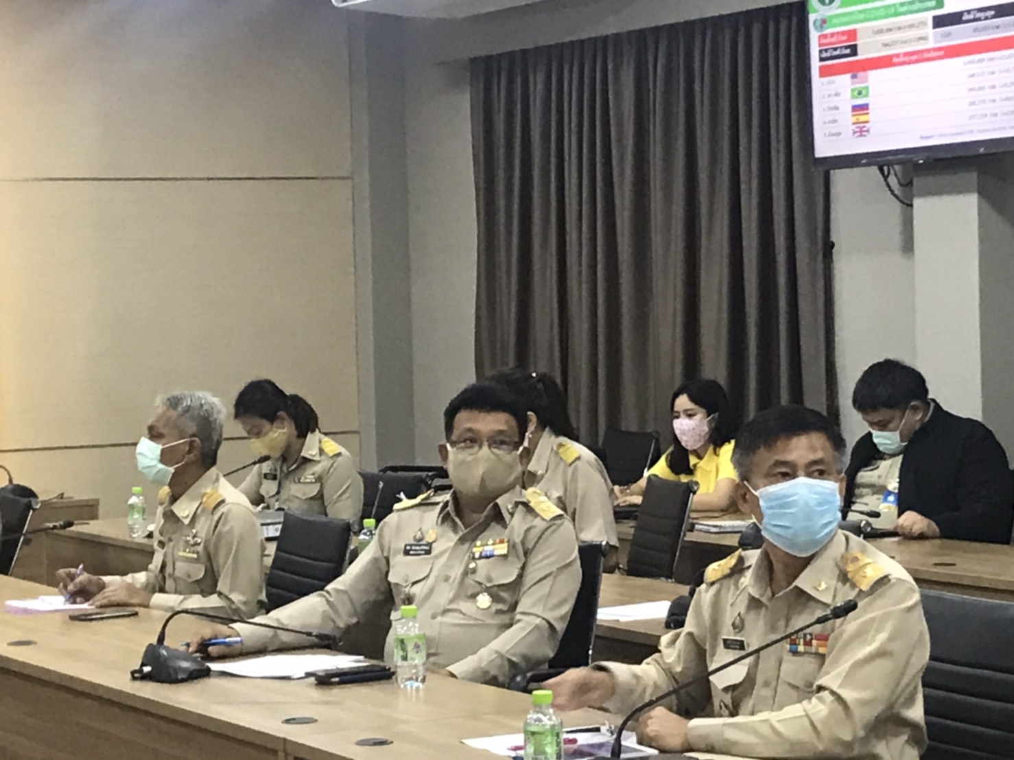 “พช.ระยอง ร่วมประชุมศูนย์บริหารและประสานการปฏิบัติเพื่อเฝ้าระวัง ป้องกัน และควบคุมการแพร่ระบาดของโรคติดเชื้อไวรัสโคโรนา 2019 (COVID-19) จังหวัดระยอง (ครั้งที่ 27)”