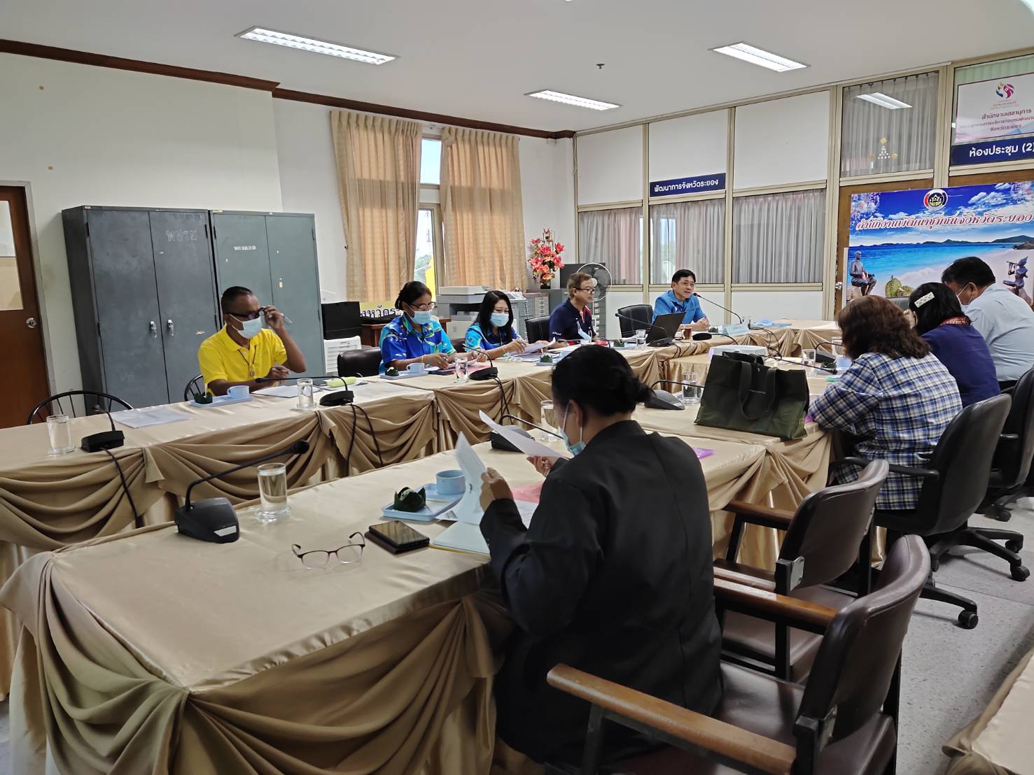 “พช.ระยอง”   ประชุมทีมผู้นำอาสาพัฒนาบ้านเกิดระดับจังหวัด ปี 2563