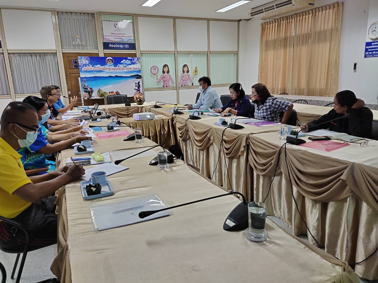 “พช.ระยอง”   ประชุมทีมผู้นำอาสาพัฒนาบ้านเกิดระดับจังหวัด ปี 2563