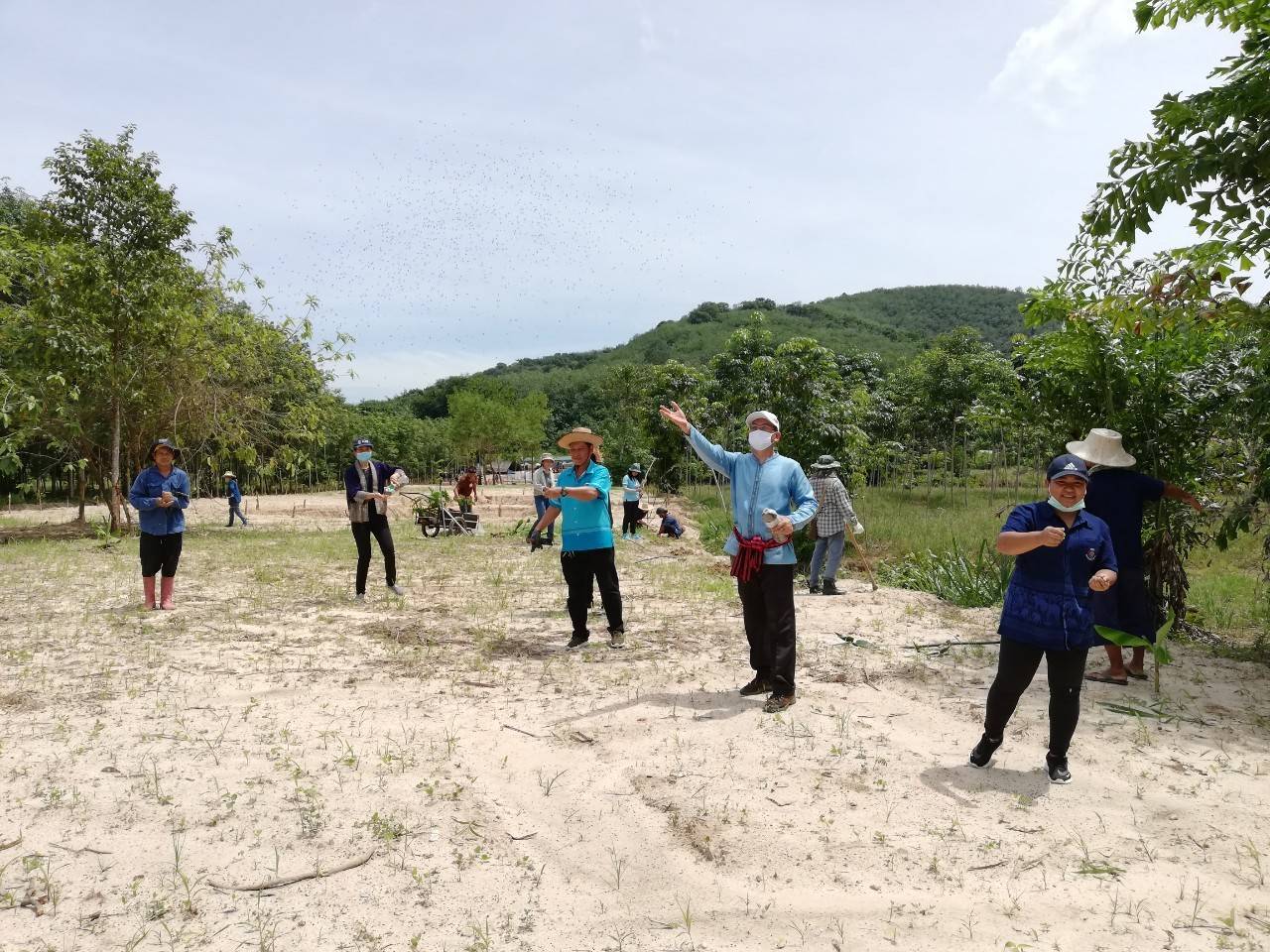 พช.ระยอง @ สพอ.แกลง ขับเคลื่อนกิจกรรม “โคก หนอง นา โมเดล”