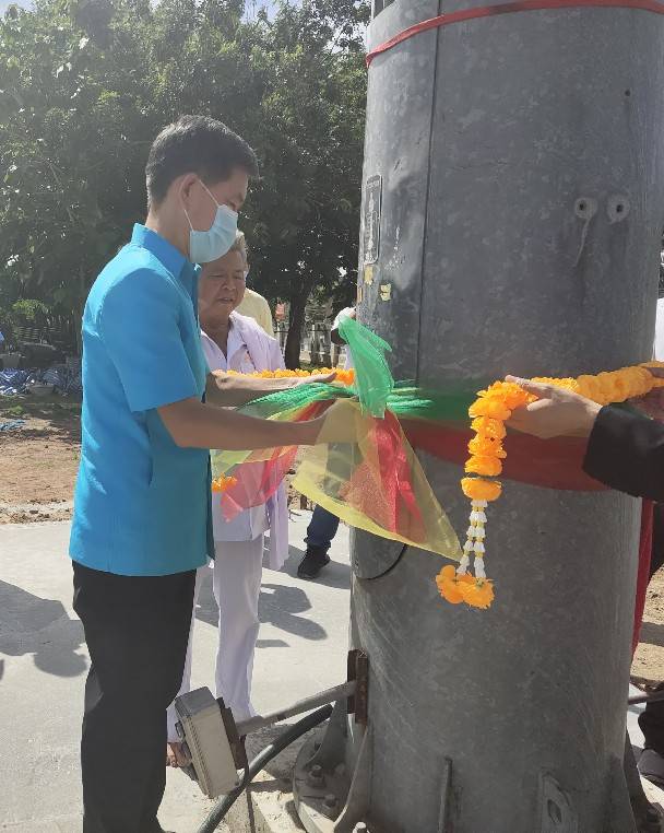 “พช.ระยอง”  ร่วมพิธียกเสาธงชาติ โครงการปรับภูมิทัศน์สวนสุขภาพศูนย์ราชการจังหวัดระยอง