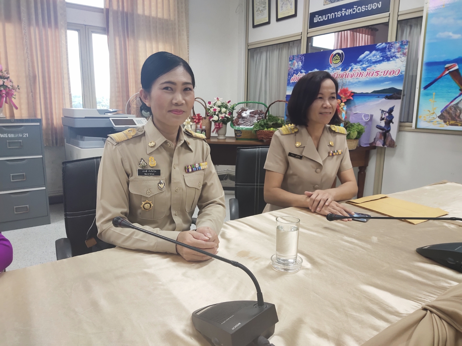 พช.ระยอง  แสดงความยินดีและต้อนรับผู้อำนวยการกลุ่มงานสารสนเทศการพัฒนาชุมชน สพจ.ระยอง