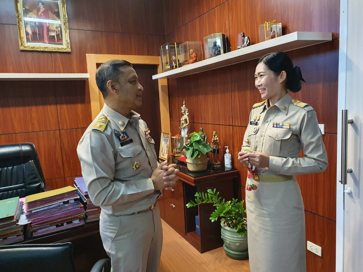 พช.ระยอง  แสดงความยินดีและต้อนรับผู้อำนวยการกลุ่มงานสารสนเทศการพัฒนาชุมชน สพจ.ระยอง