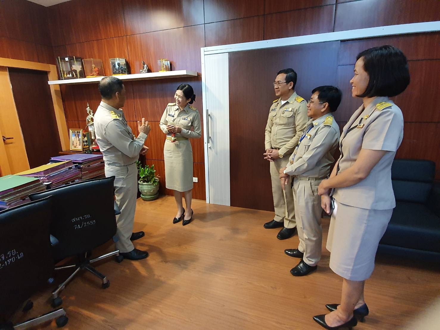 พช.ระยอง  แสดงความยินดีและต้อนรับผู้อำนวยการกลุ่มงานสารสนเทศการพัฒนาชุมชน สพจ.ระยอง