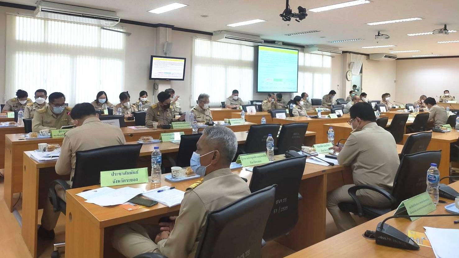 “พช.ระยอง”  ร่วมประชุมกรมการจังหวัด  ครั้งที่  6/2564