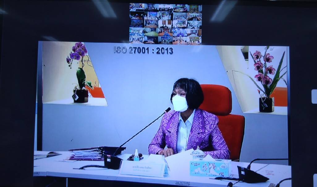 “พช.ระยอง”  ร่วมประชุมติดตามการดำเนินงานและการใช้จ่ายงบประมาณกองทุนพัฒนาบทบาทสตรี ประจำปีงบประมาณ พ.ศ. 2564  ผ่านระบบวีดิทัศน์ทางไกล (Video Conference) ครั้งที่ 6/2564