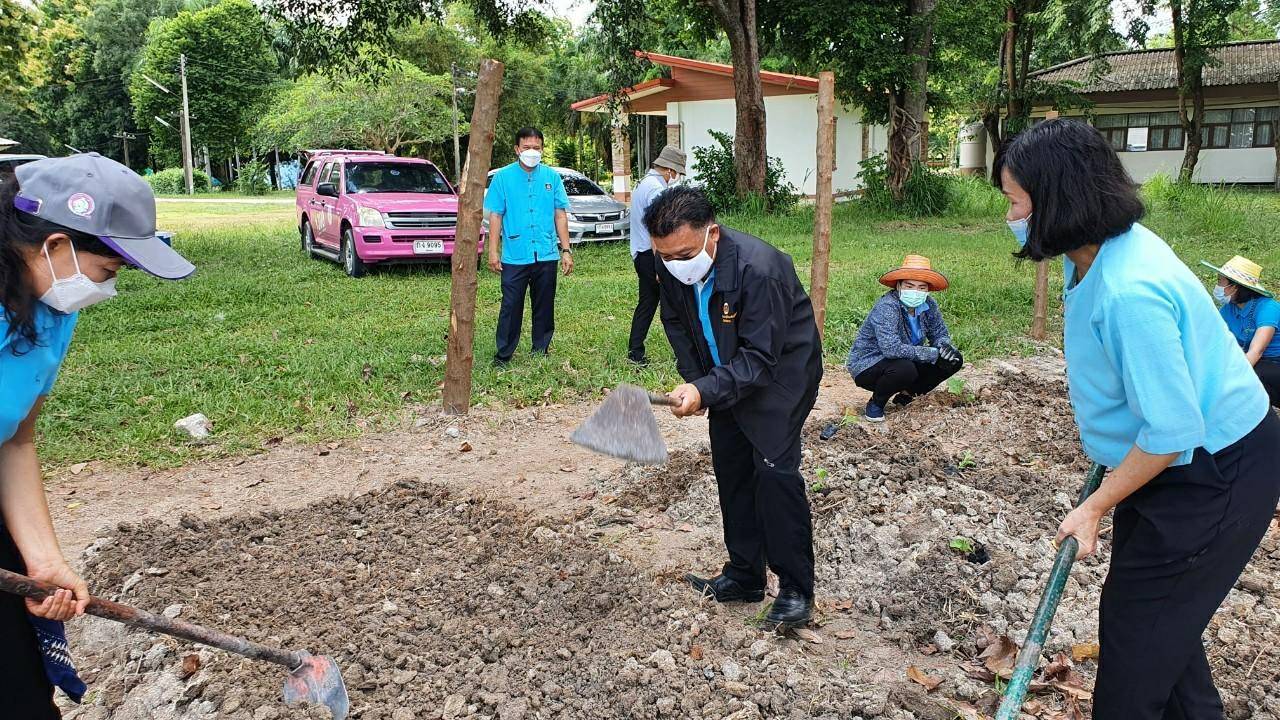“พช.ระยอง” ร่วมกับ สถานคุ้มครองสวัสดิภาพเด็กระยอง ขับเคลื่อนกิจกรรมปลูกผักสวนครัวและสมุนไพร ผนึกกำลังสร้างความมั่นคงทางอาหาร “ ตู้ยาข้างบ้าน ตู้อาหารข้างครัว”