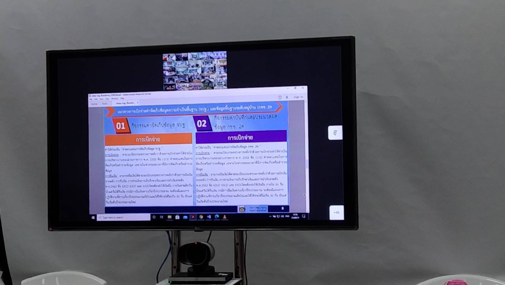 “พช.ระยอง” ร่วมประชุมชี้แจงแนวทางการใช้จ่ายงบประมาณค่าจัดเก็บข้อมูลความจำเป็นพื้นฐาน(จปฐ.)และข้อมูลพื้นฐานระดับหมู่บ้าน (กชช. 2ค) ปี 2564 ผ่านระบบ Video Conference ?