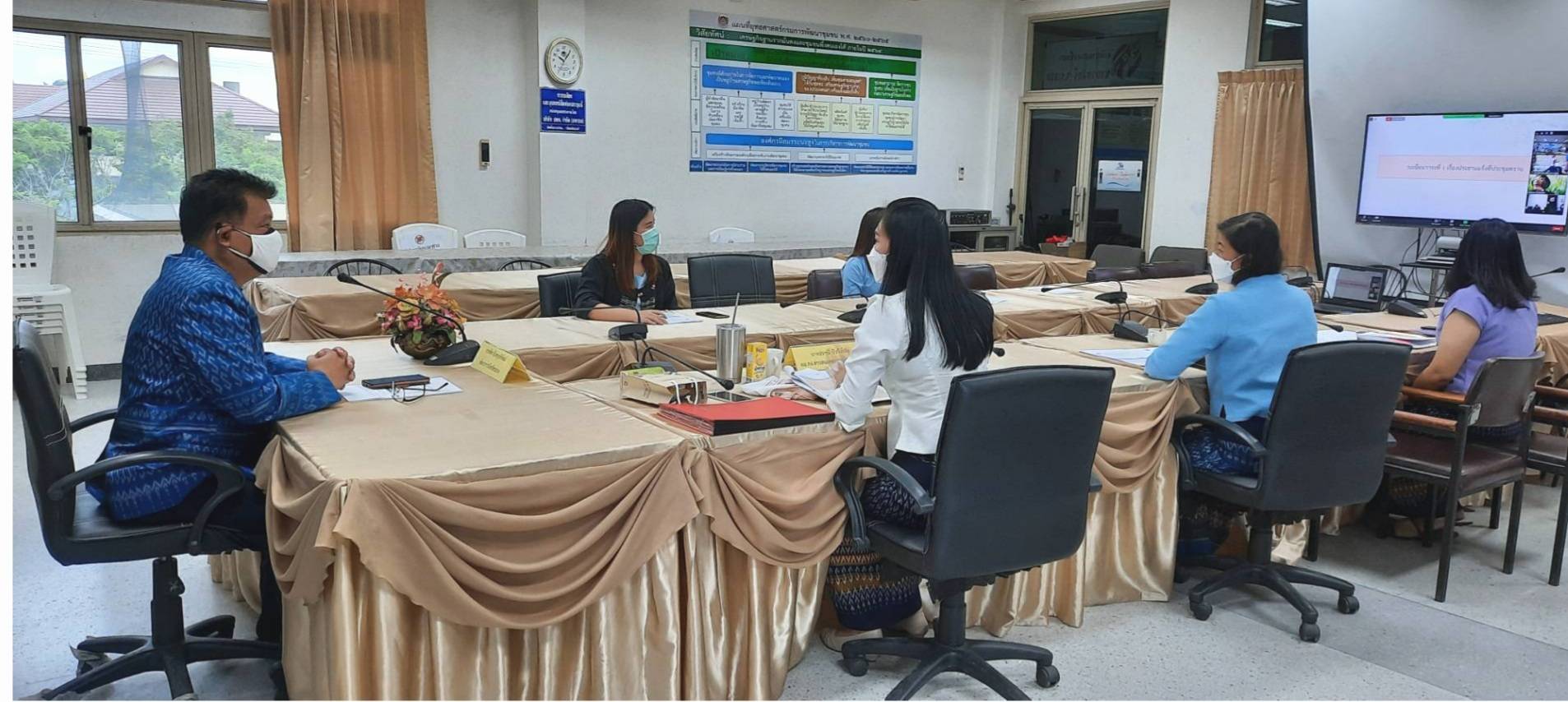 พช.ระยอง  ร่วมประชุมชี้แจง  เร่งรัด กำกับ ติดตามการดำเนินงานกองทุนพัฒนาบทบาทสตรี ครั้งที่ 7/2564 ผ่านระบบออนไลน์ (Zoom Clound Meeting)