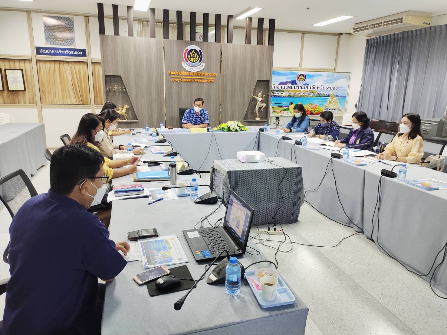 กรมการพัฒนาชุมชน  สนับสนุนการขับเคลื่อนการดำเนินงานภายใต้โครงการพัชรสุธาคชานุรักษ์จังหวัดระยอง