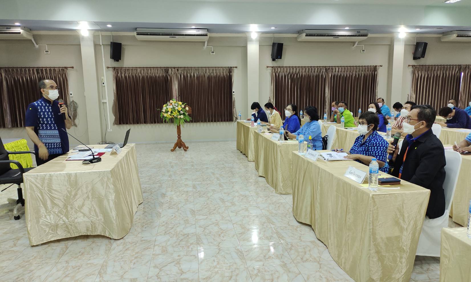 พช.ระยอง ร่วมการประชุมเชิงปฏิบัติการพัฒนาศักยภาพ เจ้าหน้าที่กรมการพัฒนาชุมชน ในการขับเคลื่อนงานหมู่บ้านคนรักษ์ช้าง