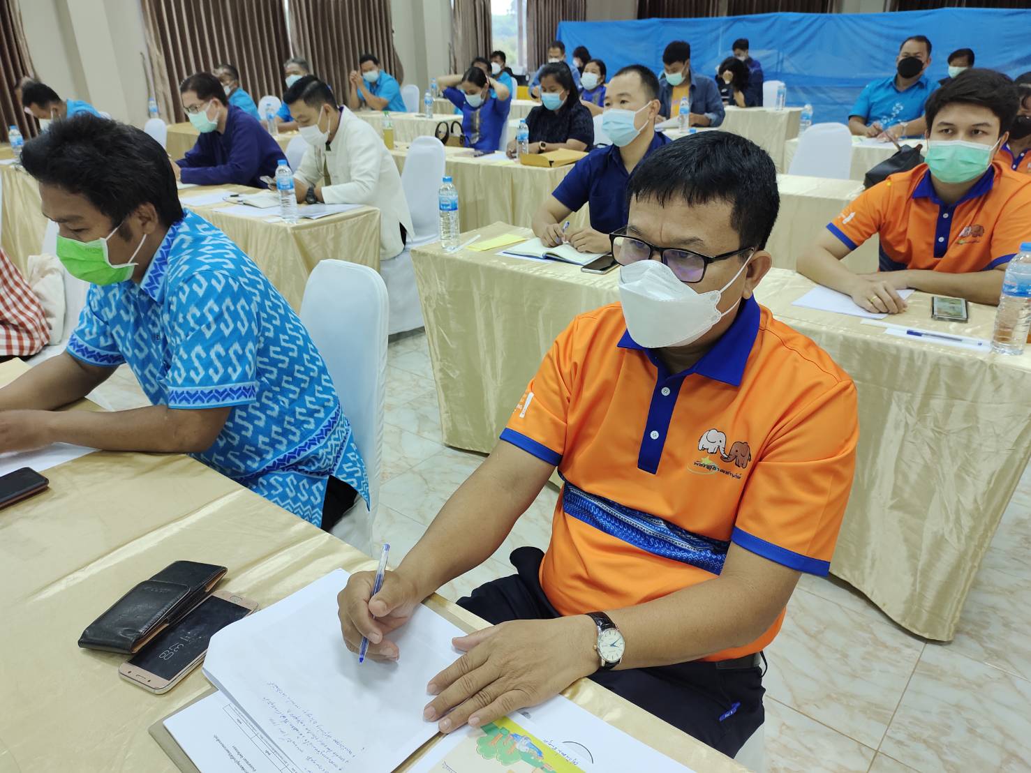 พช.ระยอง ร่วมการประชุมเชิงปฏิบัติการพัฒนาศักยภาพ เจ้าหน้าที่กรมการพัฒนาชุมชน ในการขับเคลื่อนงานหมู่บ้านคนรักษ์ช้าง