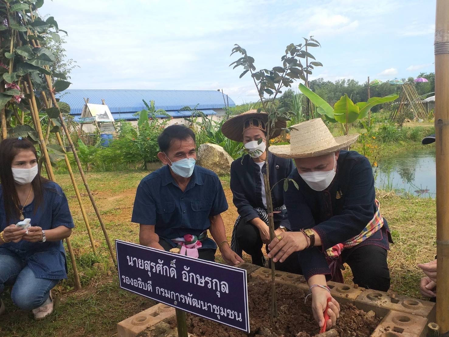 พช.ระยอง ร่วมกับ พช.เขาชะเมา จัดงานรวมพลคนโคก หนอง นา เอามื้อสามัคคี จังหวัดระยอง