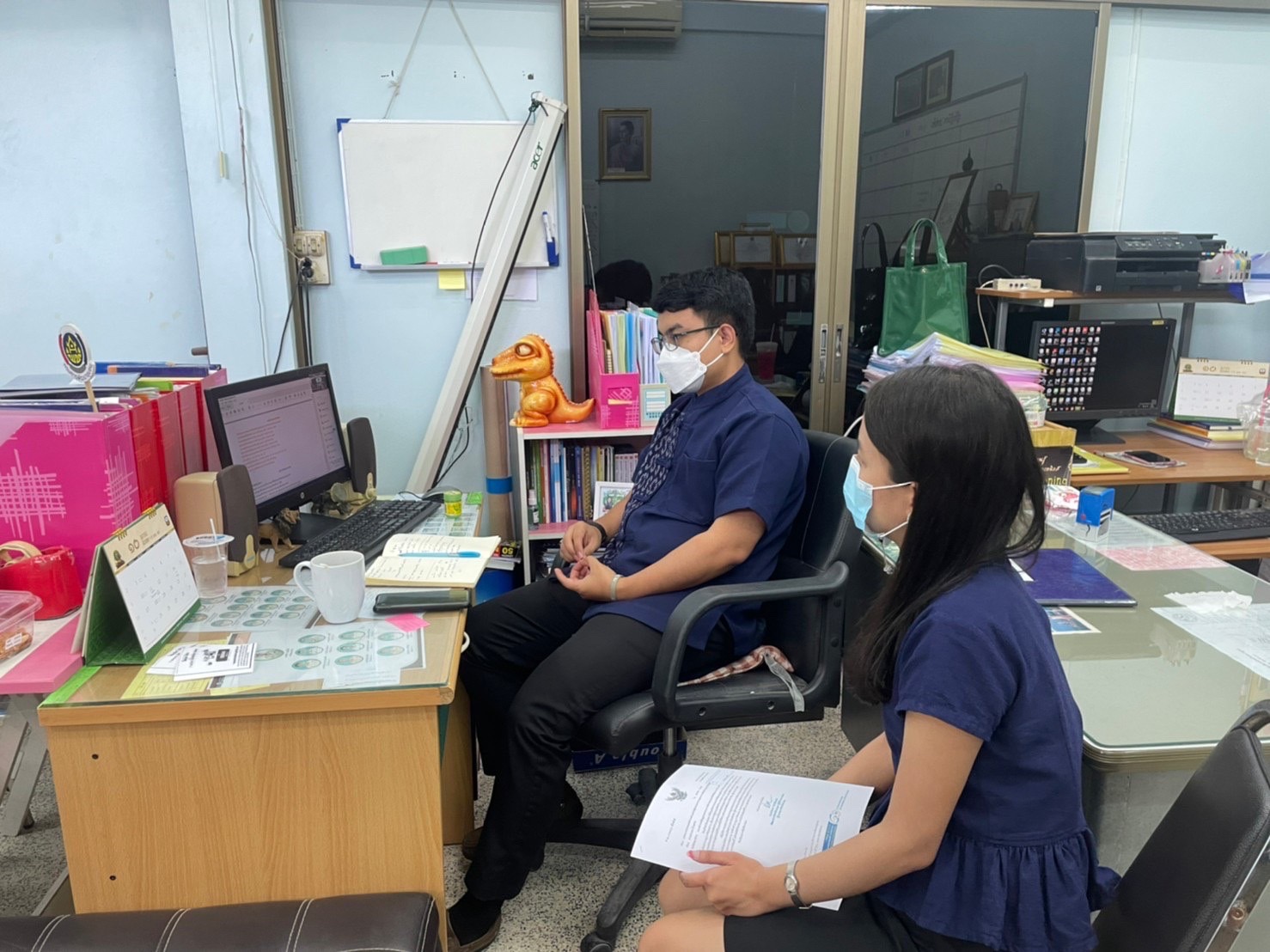 ?พช.ระยอง ร่วมประชุมซักซ้อมแนวทางการตรวจสอบบัญชีเงินฝากธนาคารและการยืนยันลูกหนี้กองทุนพัฒนาบทบาทสตรี ผ่านระบบออนไลน์ (Zoom Cloud Meeting)