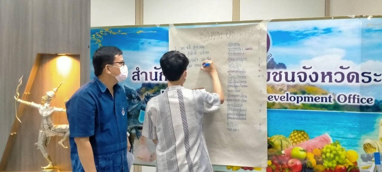 ?พช.ระยอง ประชุมผู้นำอาสาพัฒนาชุมชน วางแผนขับเคลื่อนงาน/กิจกรรม ปี 2566