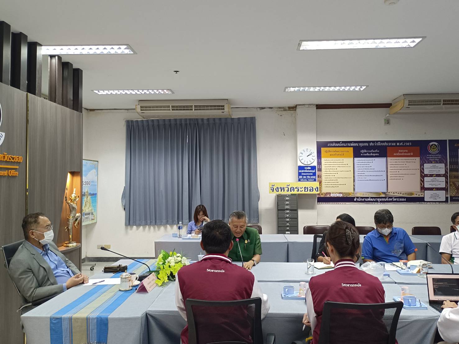 ? พช.ระยอง เข้าร่วมการประชุมเพื่อหารือความร่วมมือด้านงานวิจัย และการพัฒนานวัตกรรมเพื่อช่วยเหลือชุมชน