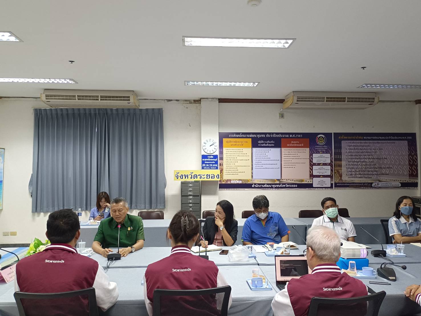 ? พช.ระยอง เข้าร่วมการประชุมเพื่อหารือความร่วมมือด้านงานวิจัย และการพัฒนานวัตกรรมเพื่อช่วยเหลือชุมชน