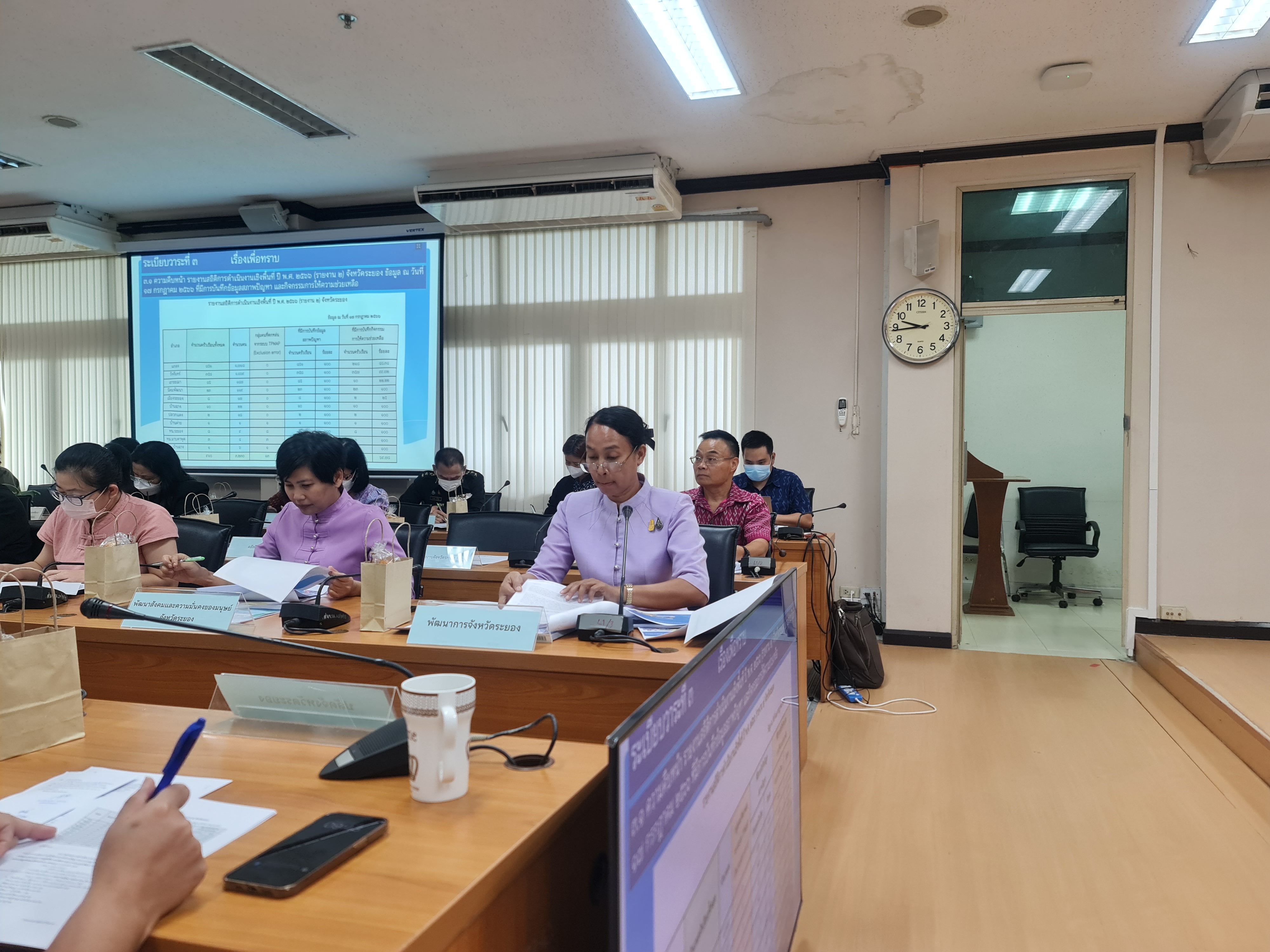 พช.ระยอง จัดประชุมคณะกรรมการบริหารศูนย์อำนวยการขจัดความยากจนและพัฒนาคนทุกช่วงวัยอย่างยั่งยืนตามหลักปรัชญาของเศรษฐกิจพอเพียงจังหวัดระยอง (คจพ.จ.ระยอง) ครั้งที่ 3/2566