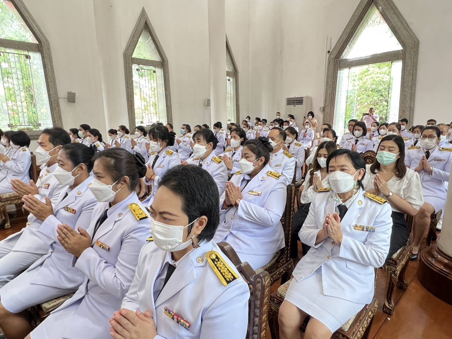 พช.ระยอง ร่วมพิธีเจริญพระพุทธมนต์ เฉลิมพระเกียรติสมเด็จเจ้าฟ้าฯ กรมพระศรีสวางควัฒน วรขัตติยราชนารี เนื่องในโอกาส วันคล้ายวันประสูติ 4 กรกฎาคม