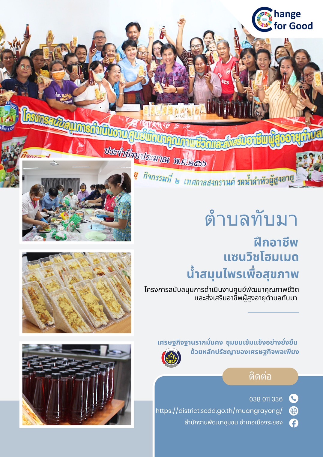ผลงานของนักสื่อสารสังคมตำบล จังหวัดระยอง ประเภท Infographic