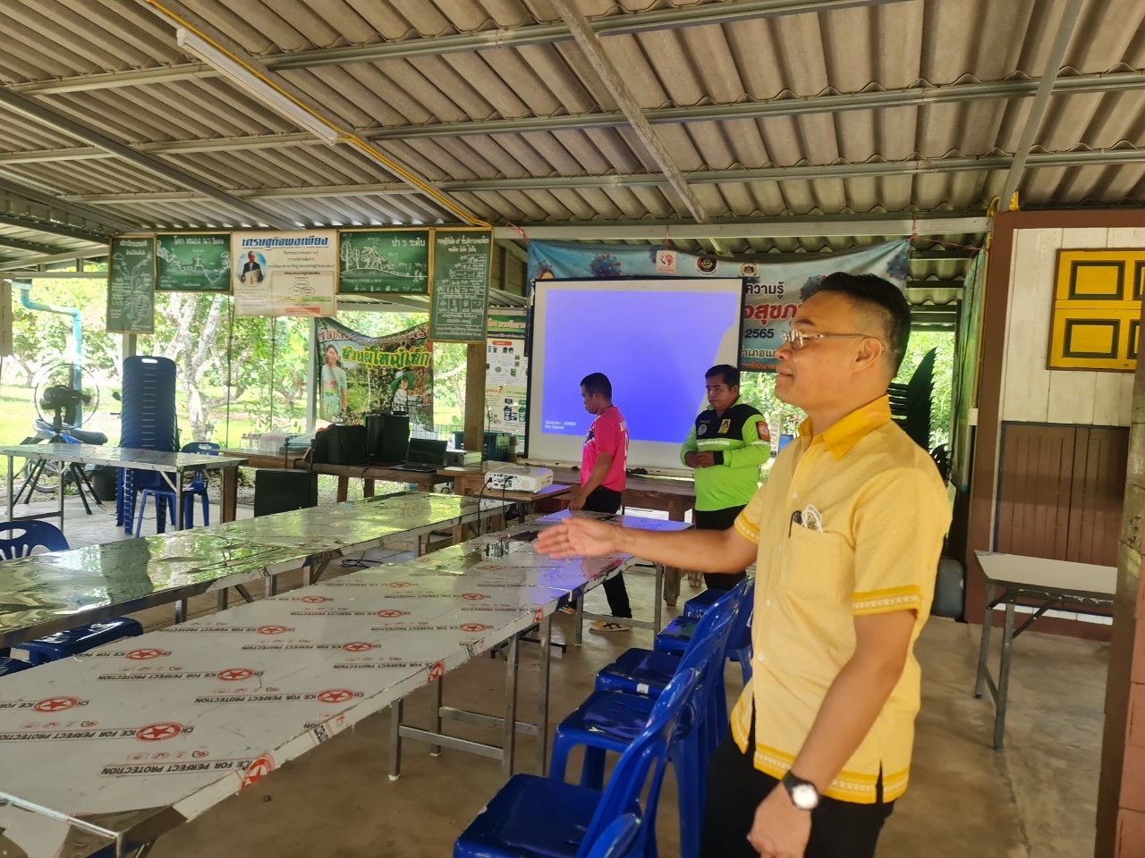 พช.ระยอง ลงพื้นที่ ตำบลห้วยยาง สนับสนุนการนำเสนอผลงานการประกวดสารสนเทศตำบลต้นแบบเพื่อพัฒนาคุณภาพชีวิต ระดับประเทศ ประจำปีงบประมาณ พ.ศ.2566