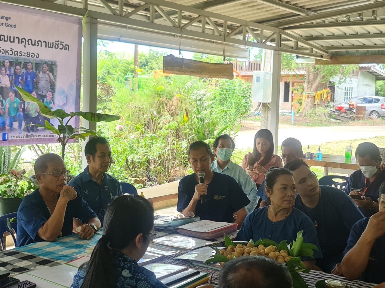 พช.ระยอง ลงพื้นที่ ตำบลห้วยยาง สนับสนุนการนำเสนอผลงานการประกวดสารสนเทศตำบลต้นแบบเพื่อพัฒนาคุณภาพชีวิต ระดับประเทศ ประจำปีงบประมาณ พ.ศ.2566