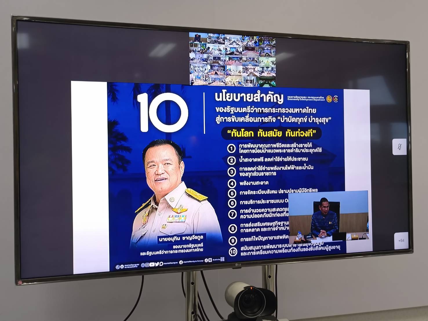 พช.ระยอง เข้าร่วมการประชุมขับเคลื่อนการปฏิบัติงานพัฒนาชุมชน