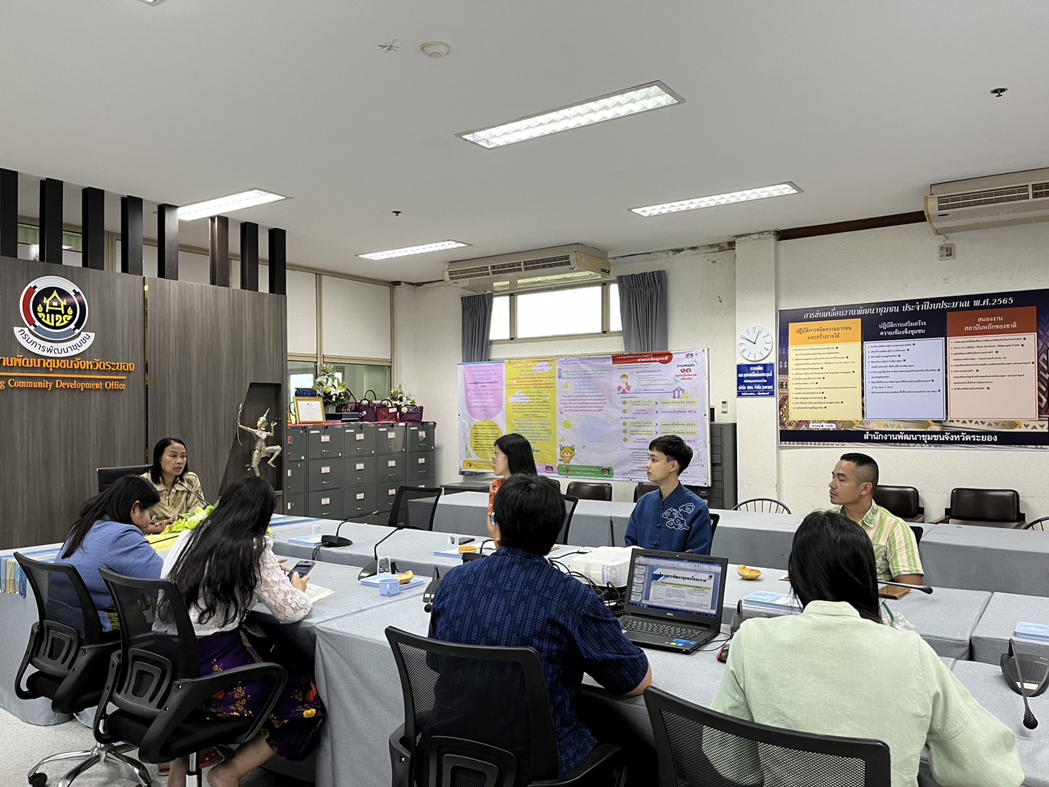 พช.ระยอง ประชุมเตรียมความพร้อมขับเคลื่อนงานพัฒนาชุมชนจังหวัดระยอง ประจำปีงบประมาณ พ.ศ. 2567