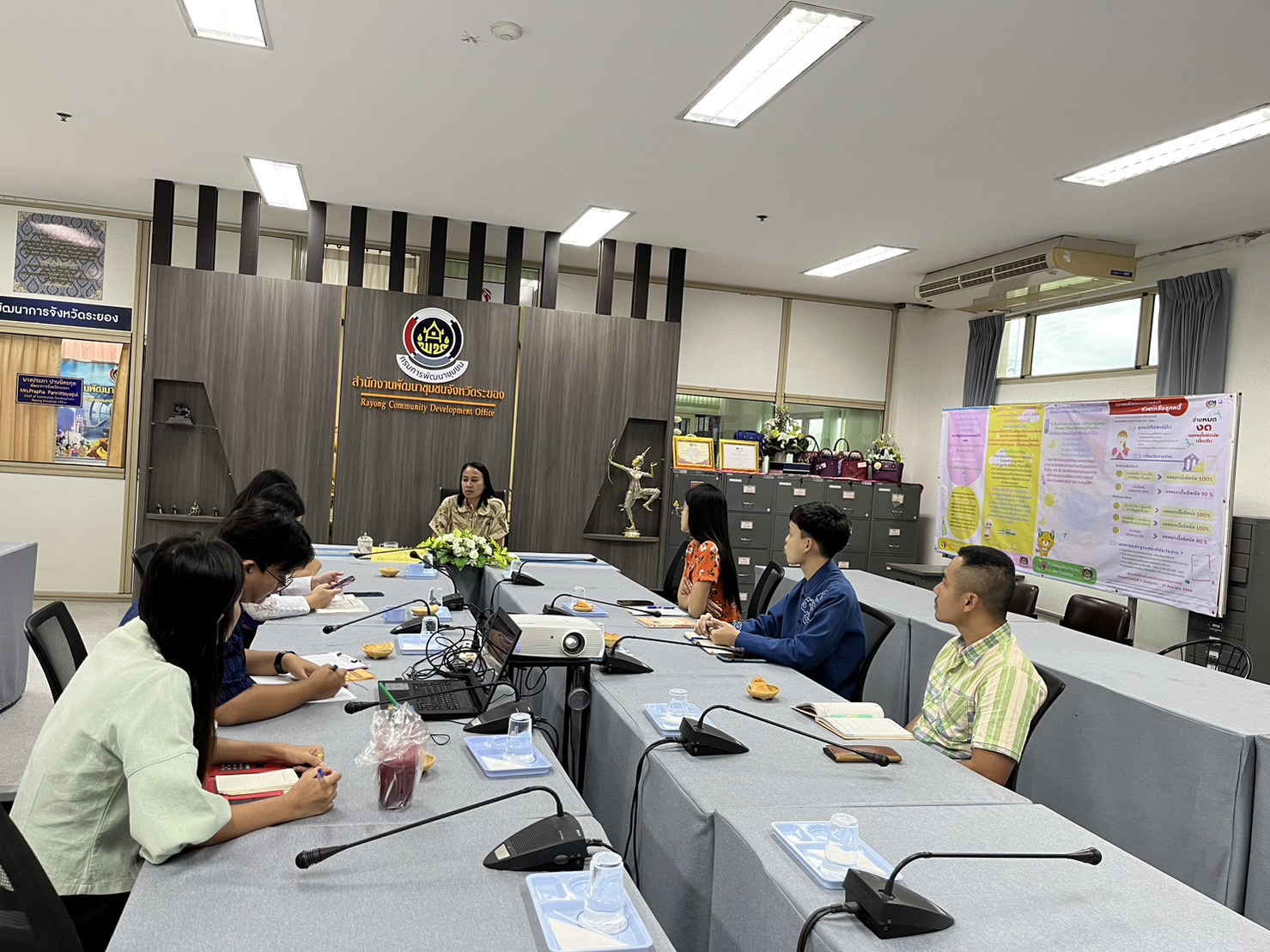 พช.ระยอง ประชุมเตรียมความพร้อมขับเคลื่อนงานพัฒนาชุมชนจังหวัดระยอง ประจำปีงบประมาณ พ.ศ. 2567